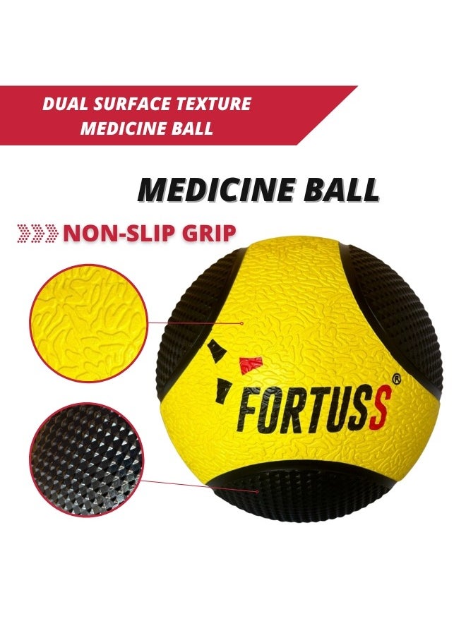 FORTUSS FORTUSS Medicine Ball 8 KG, Comfort Non-Slip Textured Grip for Strength Training  - Image 3
