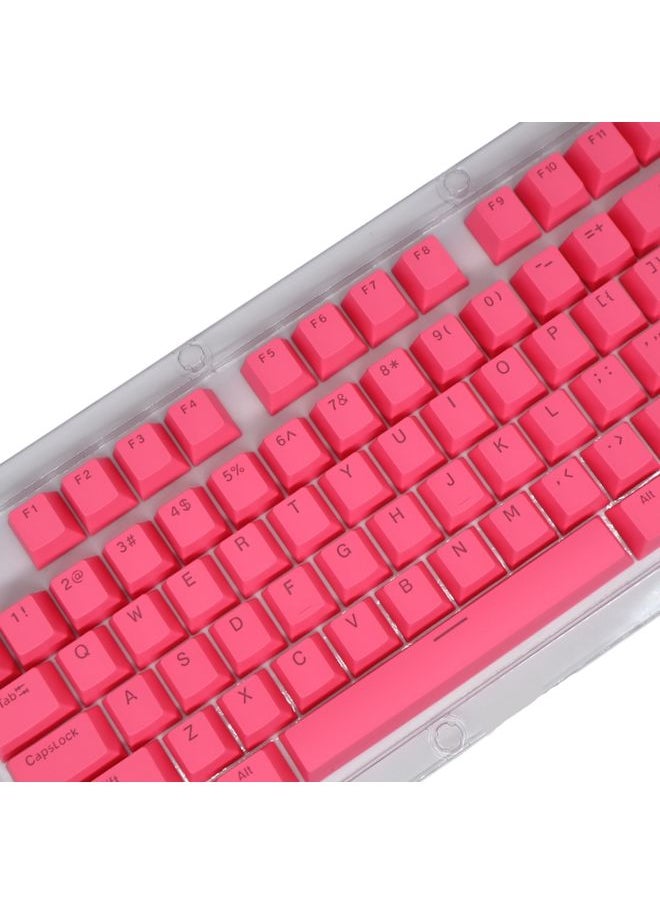 BURAQ - HXSJ P9 104 Keys PBT Color Mechanical Keyboard Keycaps(Rose Red) - Image 1