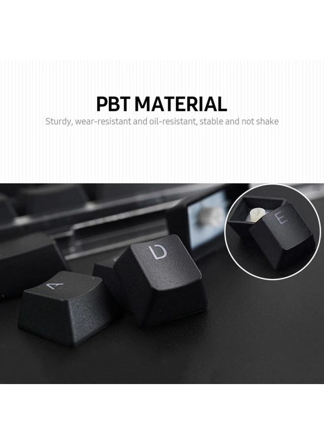BURAQ - HXSJ P9 104 Keys PBT Color Mechanical Keyboard Keycaps(Rose Red) - Image 1