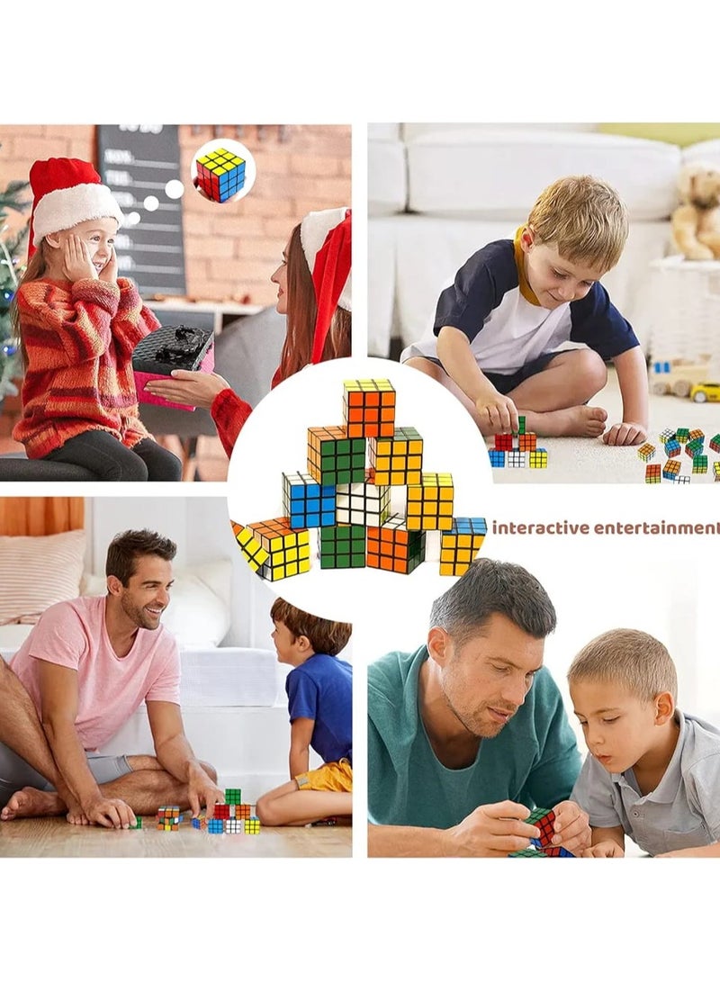 80-Pack Mini Magic Cube Puzzle Toys – Kids Party Favors, Birthday Gifts, Goody Bag Fillers, Classroom Rewards, School Prizes & Stress Relief Puzzle Games  - Image 3