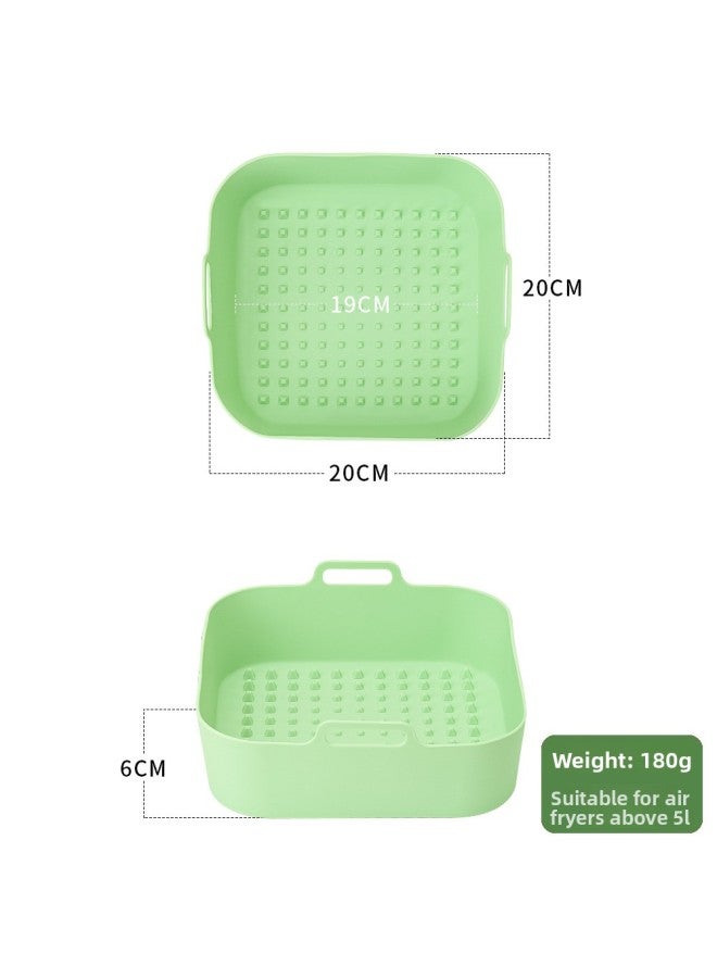 Air Fryer Silicone Pad Fryer Special Paper Round Barbecue Plate High Temperature Resistant Pot Pad Cross-border Special Supply 