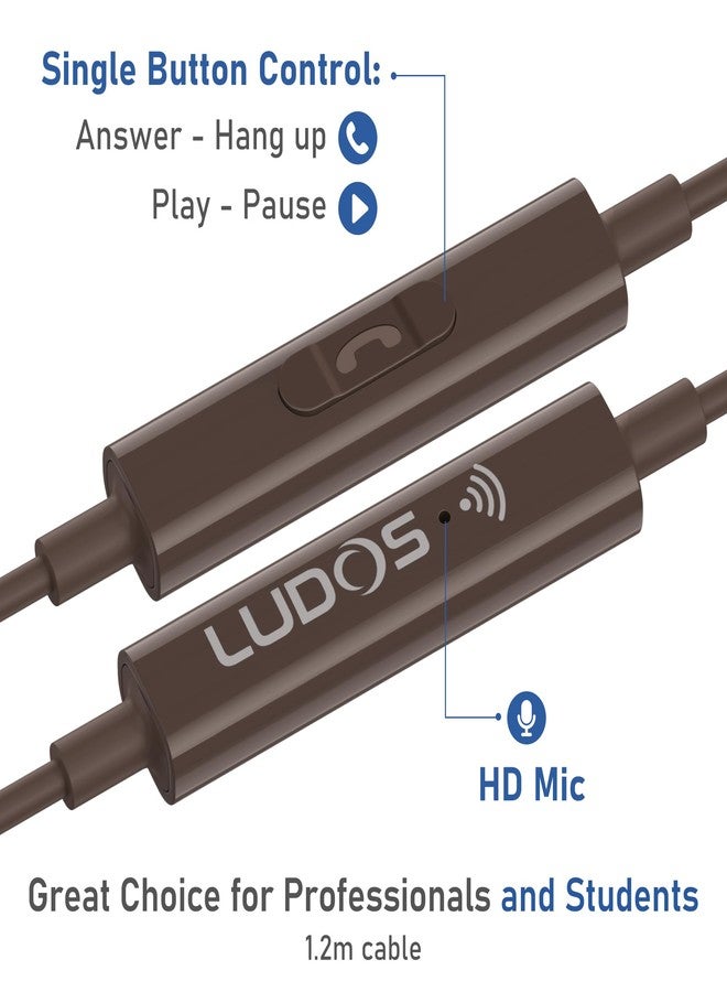 LUDOS OMNITONE USB C Headphones, 5 Year Warranty for iPhone 16 15 Pro Max Plus Samsung Galaxy S24 S23 Ultra S22 S21 FE S20 A53 A54, USB Type C Earphones with Microphone In-Ear with Cable for iPad - Image 4