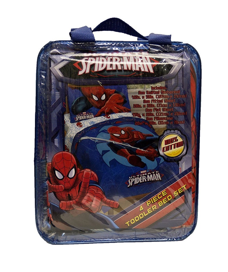 Jay Franco Marvel Spiderman 'Regulator' Toddler 4 Piece Bed Set - Image 4