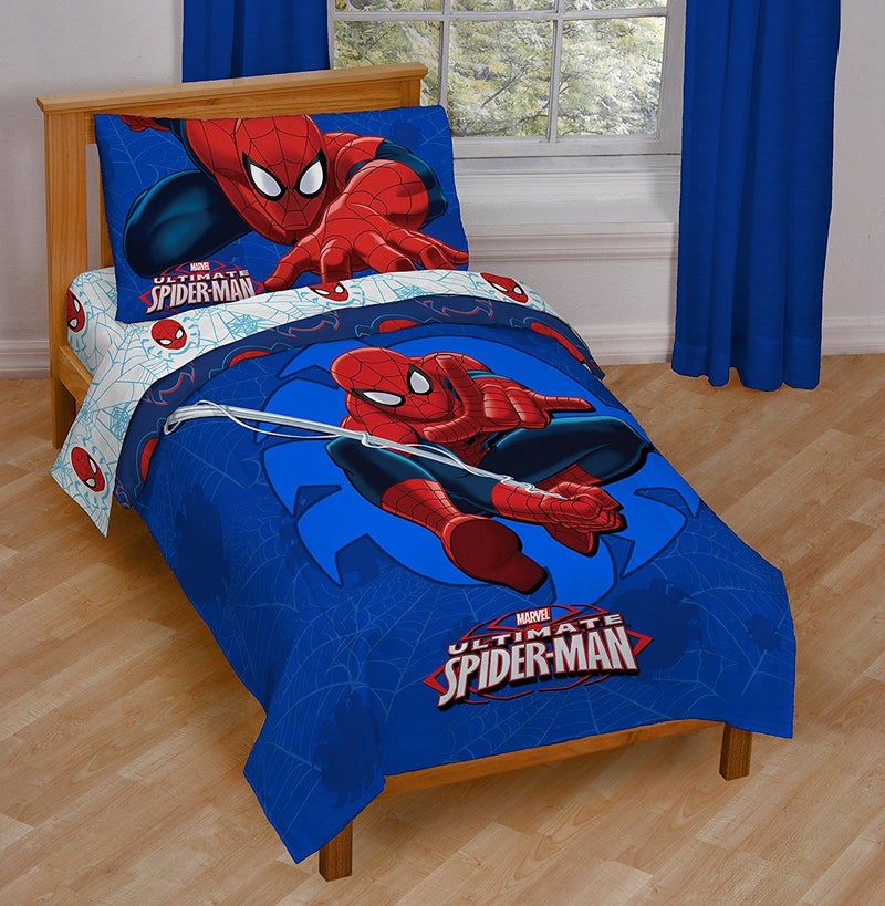 Jay Franco Marvel Spiderman 'Regulator' Toddler 4 Piece Bed Set - Image 2