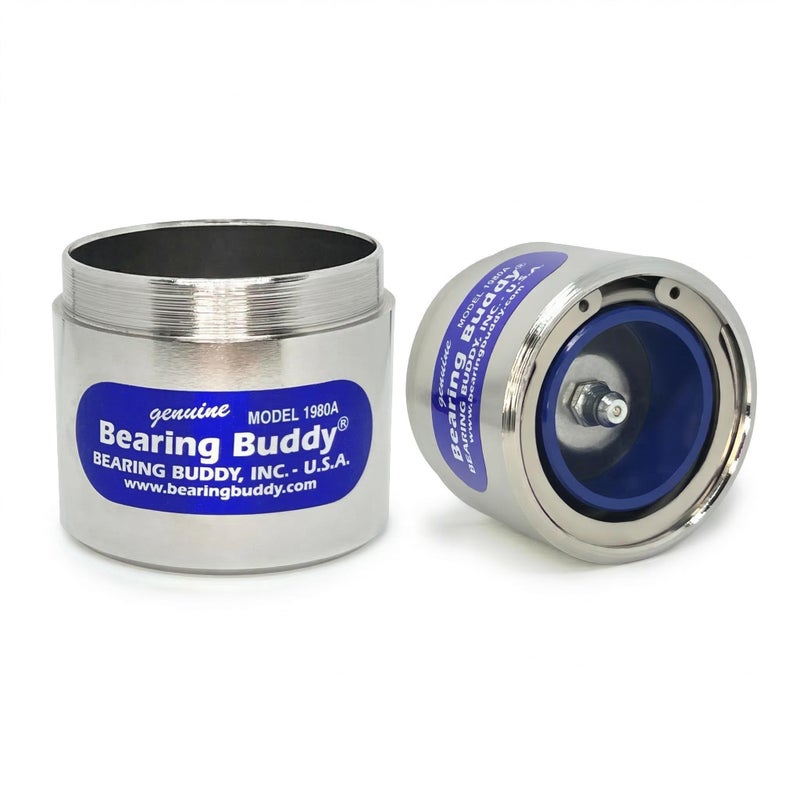Bearing Buddy 1980A  USAMade Chrome Plated Bearing Protector with the Blue Grease Indicator  Wheel Bearing Protectors for Boats Utility Trailers  More  Only Fits Hubs w 1980 Inside Diameter - Image 3