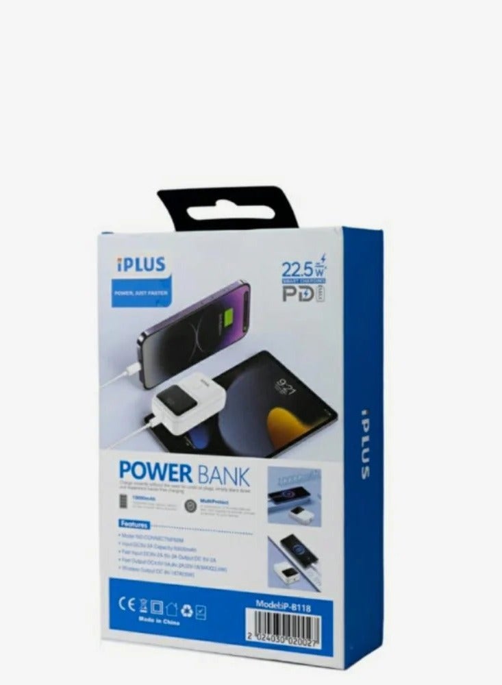 Iplus 10,000mAh power bank with display and Type-C port that supports fast charging - Image 3