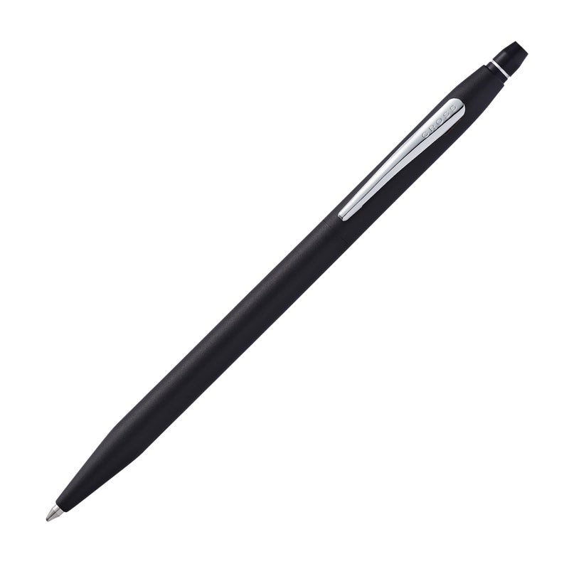 Cross Click Refillable Ballpoint Pen Presented in a Everyday Gift Box - Medium Point, Black Ink, Black & Chrome - Image 1