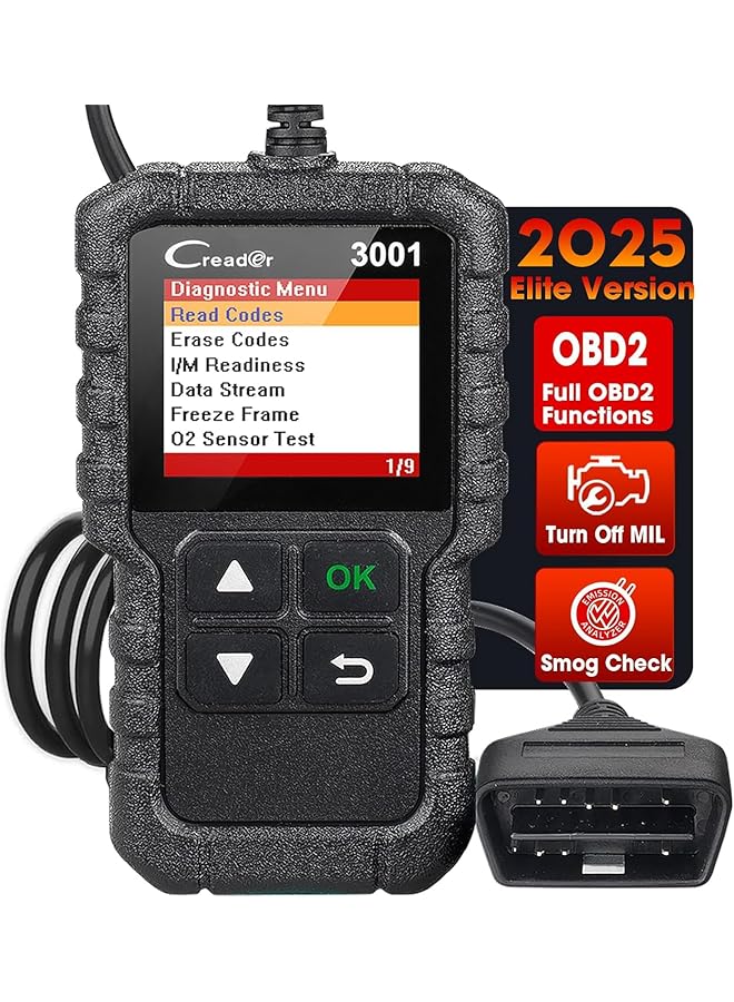 Launch Creader 3001 Obd2 Scanner Automotive Car Diagnostic Check Engine Light O2 Sensor Systems Obd Code Readers Scan Tool For All Obdii Protocol Cars Since 1996 - Image 1