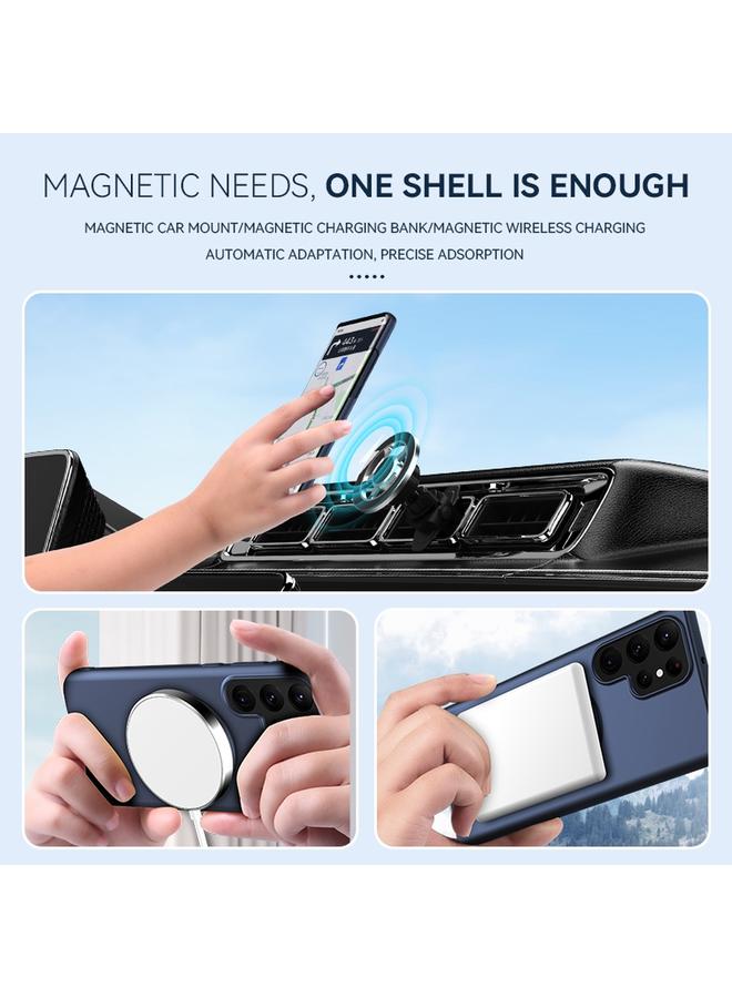 S-TOP Case For Samsung Galaxy S22 Magsafe Hidden Fold Holder Full Coverage Shockproof Phone Case - Image 4