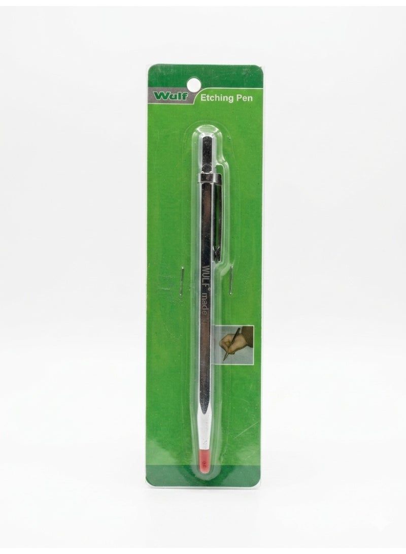 Wulf Etching Pen Precision Engraving Tool for Glass Metal Ceramic Plastic DIY Craft Marking Pen with Durable Carbide Tip Portable Handheld Engraver for Home Workshop & Hobby Use - Image 1
