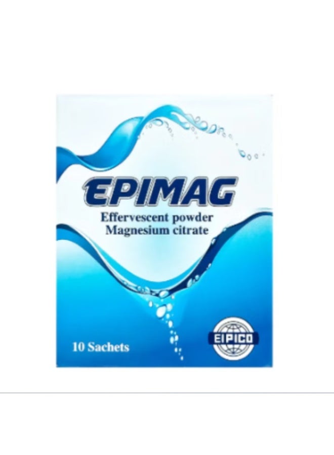 Epimag Effervescent Powder Magnesium Citrate, 10 Sachets