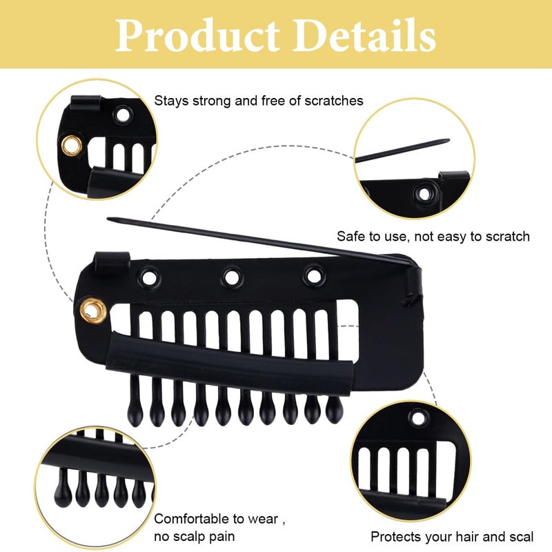 M'AYCREATE MAYCREATE® 3Pcs Chunni Dupatta Fixing Clip Stainless Steel Pin Clips for Chunni Safety Pin Clip for Clothing ShawlFixing(Silver, Gold & Black) - Image 2