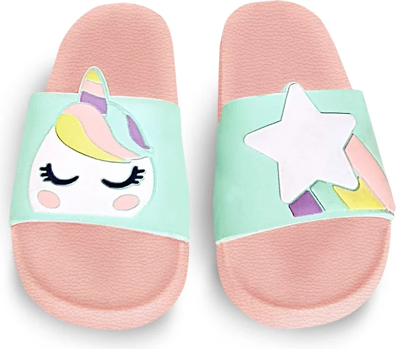 Denokids Unicorn Girl Slippers