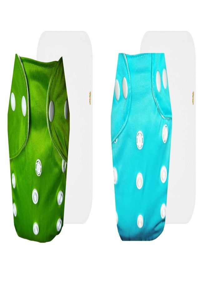 Dumbledo Lite Cloth Diaper with Cotton Insert (Pack of 2) | Dry Feel and Comfortable | Leakproof | Quick Dry | Designed by Moms | 3 Months - 2 Years | Unisex Baby - Image 1