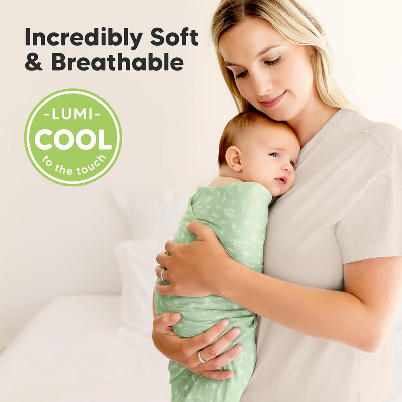 KeaBabies Bloom 4-Pack Organic Muslin Swaddle Blankets - Unisex Baby Swaddle Blankets for Girls, Boys & Newborns - Image 2