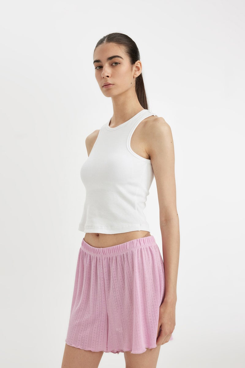 Woman Fall in Love Regular Fit Ribbed Undershirt