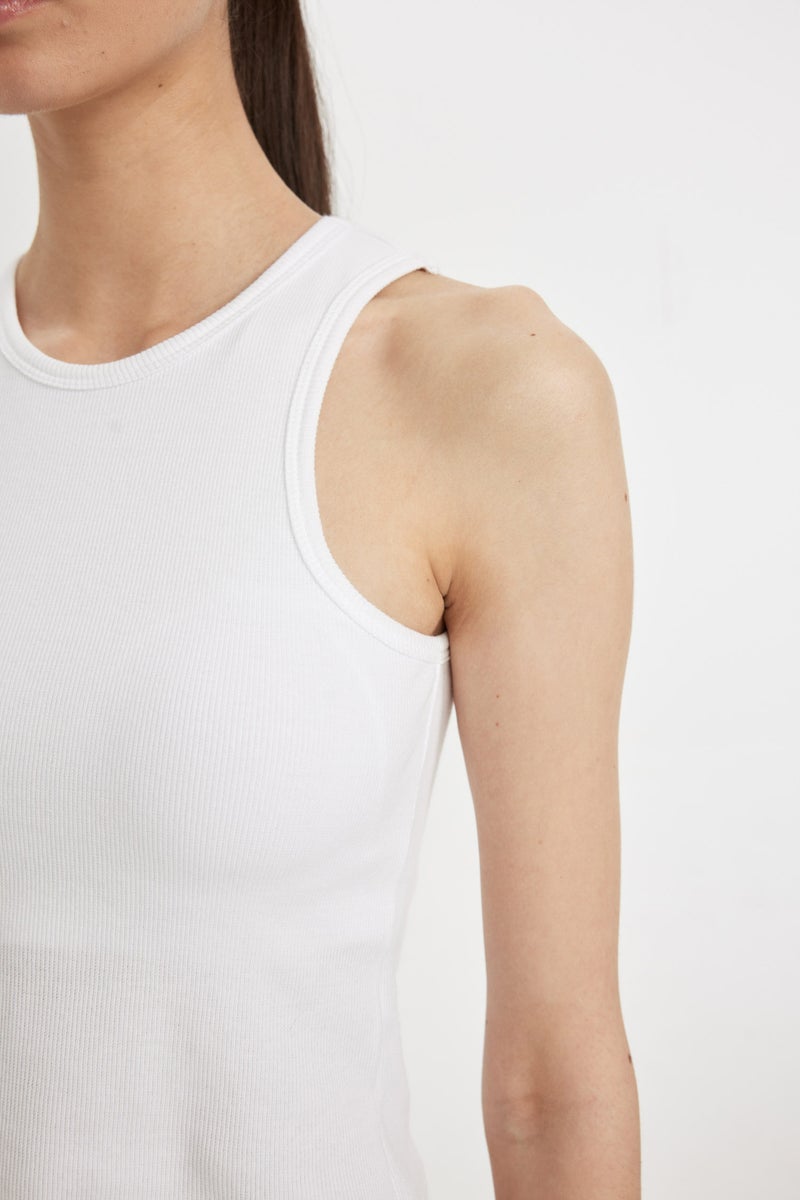 Woman Fall in Love Regular Fit Ribbed Undershirt