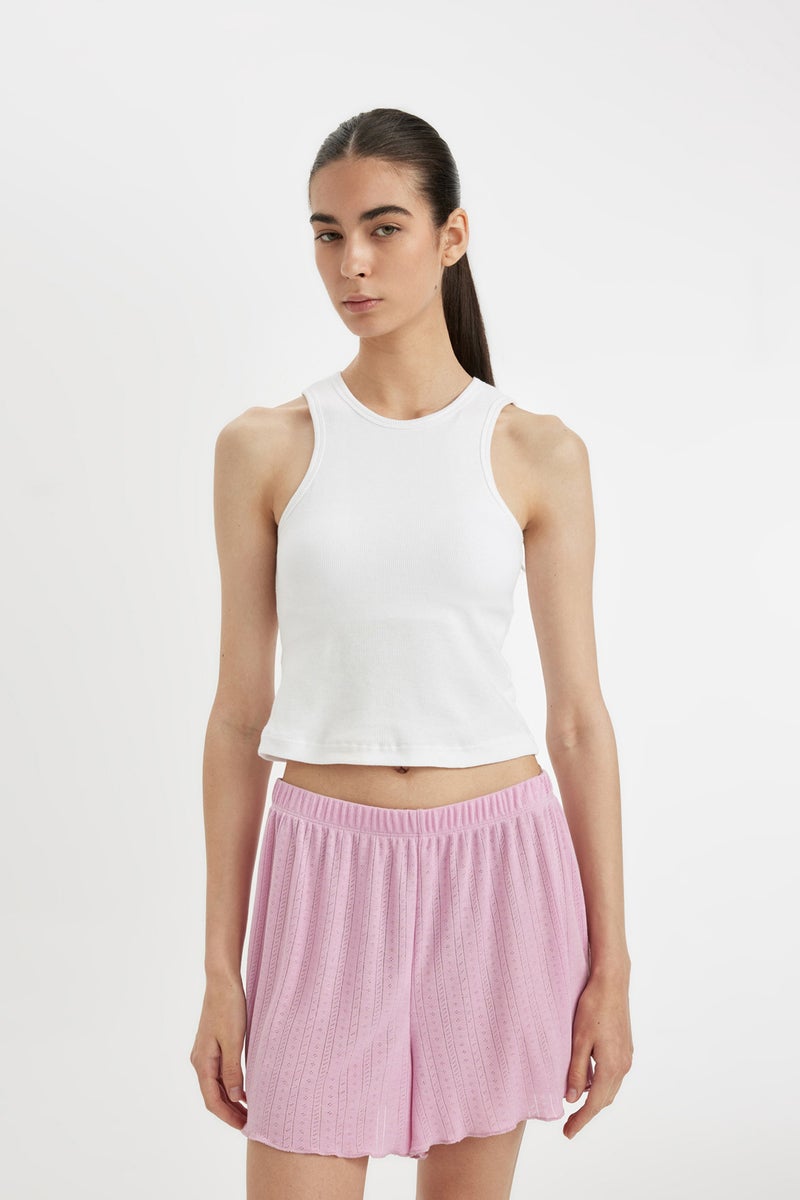 Woman Fall in Love Regular Fit Ribbed Undershirt