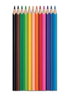 12-Piece Wooden Colour Pencils Multicolour - pzsku/ZB3D296E3F36906ABDF1EZ/45/_/1654178398/aa0931dc-4144-4342-9bd0-4d01064ccb1a