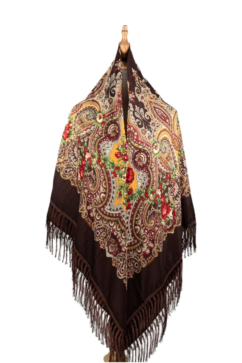 دىدانيالا Alya Women's Eastern European Cotton Tassel Shawl
