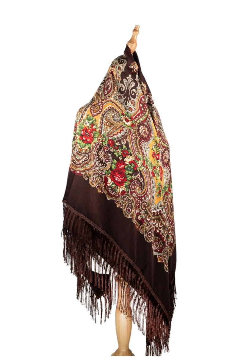 دىدانيالا Alya Women's Eastern European Cotton Tassel Shawl