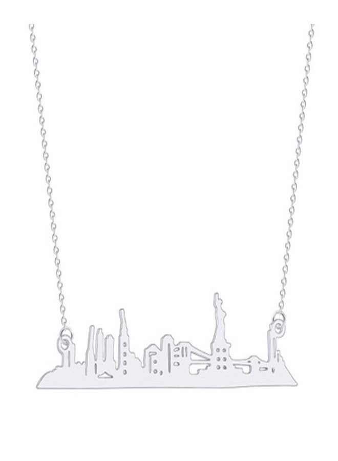 آرت أتاك قلادة "هجوم الفن" لمدينة نيويورك، قلادة أفق مانهاتن لمدينة نيويورك (فضية) - Image 1