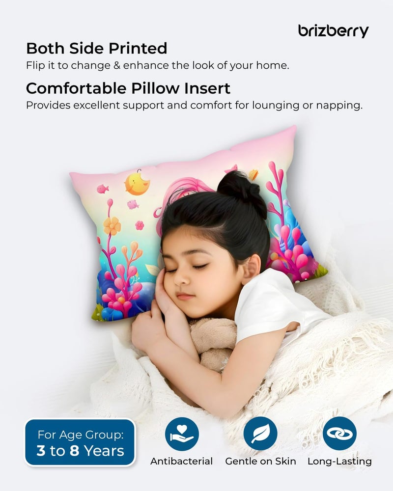 Brizberry® Kids Pillow Cushion with Super Soft Fabric | Animal & Cartoon Prints | 12x18 inches (Design 11) - Image 4