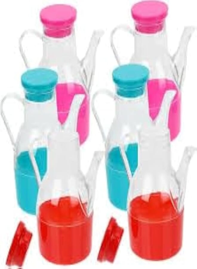Oil Cruet Kitchen Vinegar Cruet Kitchen Spice Jar Kitchen Oil Pot Soy Sauce Dispenser Syrup Bottle Spice Containers Olive Oil Liquid Refueling Bottle re-usable multicolor 1pc-random