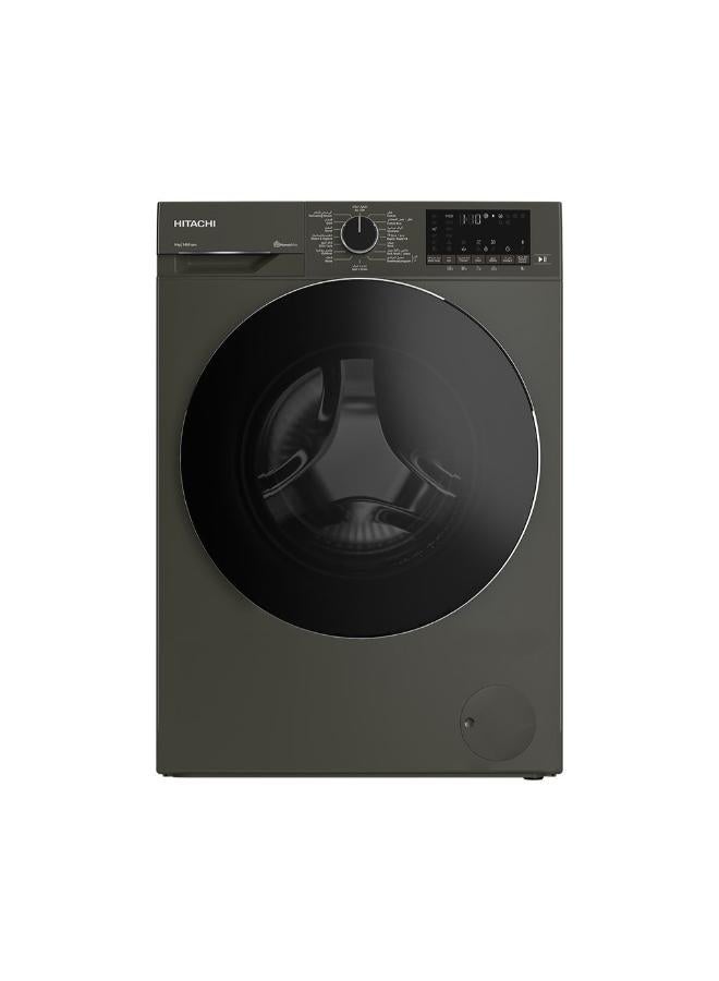 هيتاشي Front-Load Inverter Washing Machine 9 kg 2350 W BD90YFVEM black - Image 1