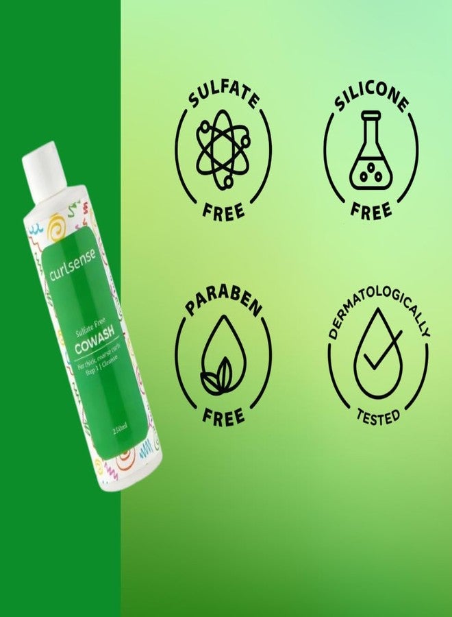 Curlsense Sulfate-Free Co-Wash, Hydrating Cleansing Conditioner for Curly & Wavy Hair - Gentle Cleanser, No Harsh Chemicals - Image 2