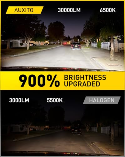 AUXITO 9005 LED Bulbs 30000LM 900 Brightness 11 Mini Size Design Fog Lights 6500K Cool WhitePack of 2 - Image 3