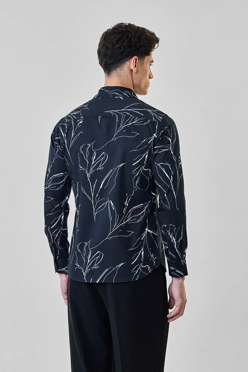 SNITCH Luxe 100% Cotton Slim Fit Shirt