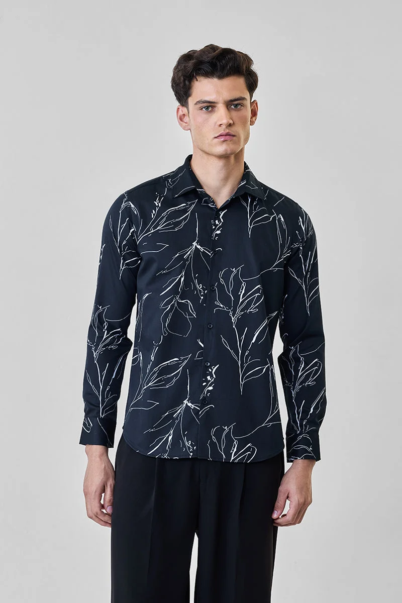 SNITCH Luxe 100% Cotton Slim Fit Shirt