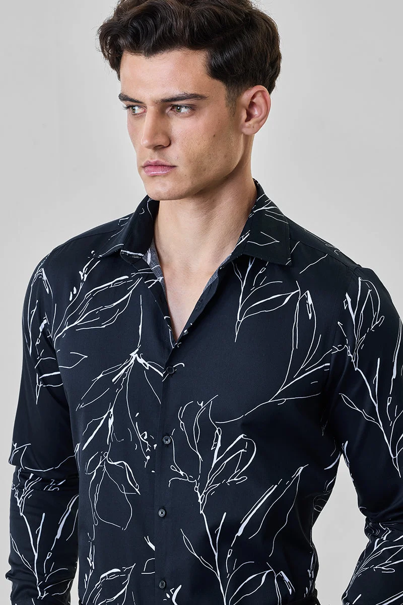 SNITCH Luxe 100% Cotton Slim Fit Shirt