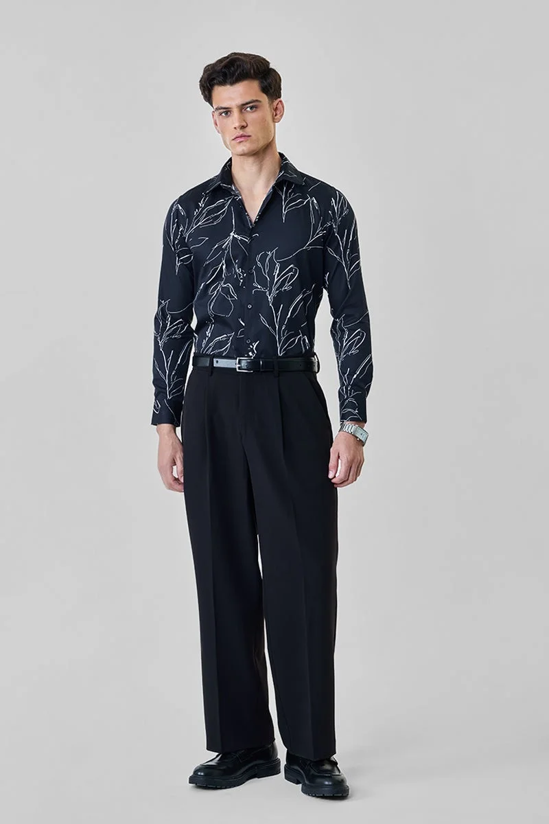 SNITCH Luxe 100% Cotton Slim Fit Shirt