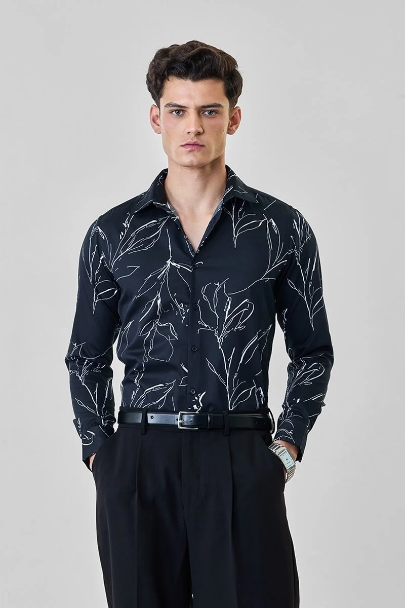 SNITCH Luxe 100% Cotton Slim Fit Shirt
