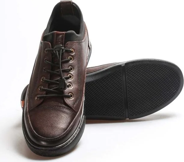 فاست ستيب Men's Leather Casual Daily Walking Sneaker Comfortable Sports Lightweight Shoes 948MA6002