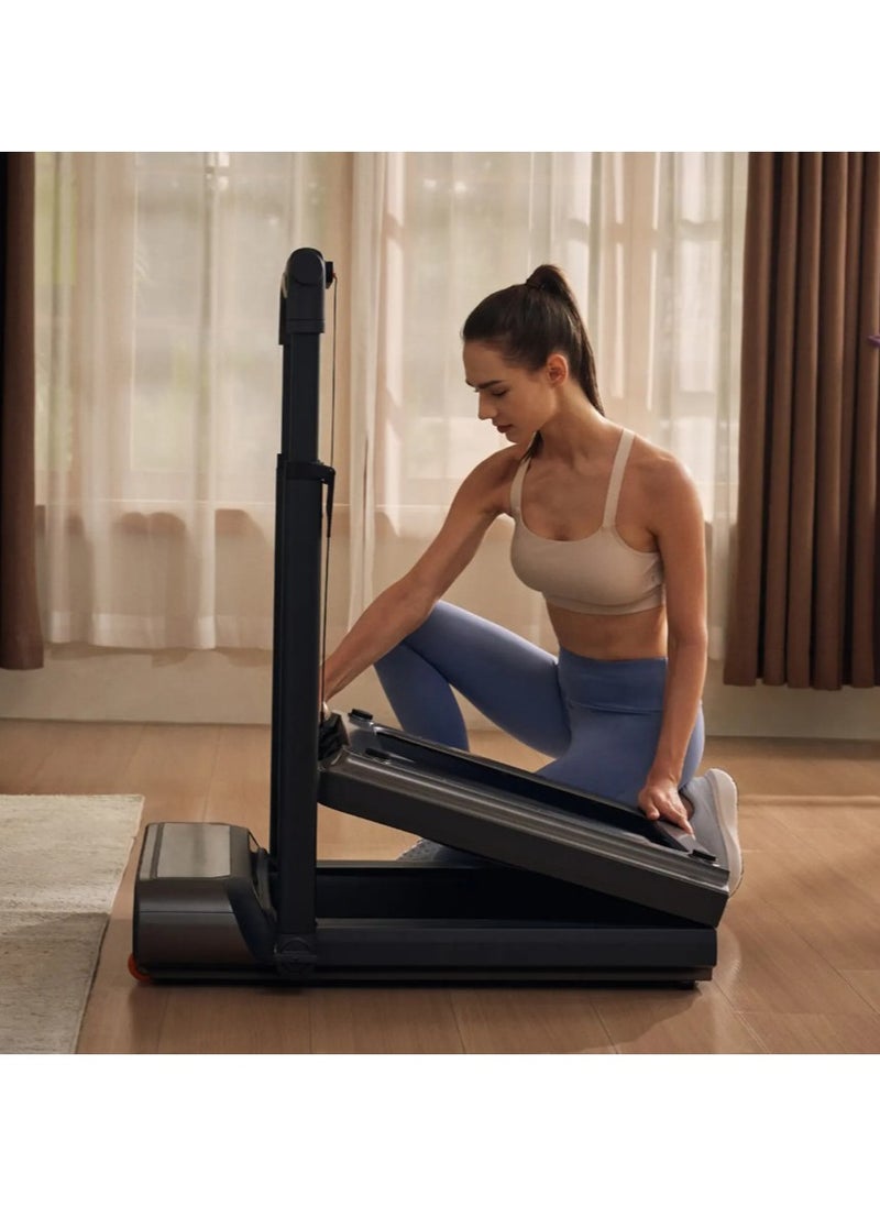 KINGSMITH - WP440F4 Kingsmith WalkingPad Black R3 | Brush 1 HP 735W motor | 1-6 km/h speed | upto 120kg user weight | Time, speed, distance, calories, steps panel display | Black - Image 1