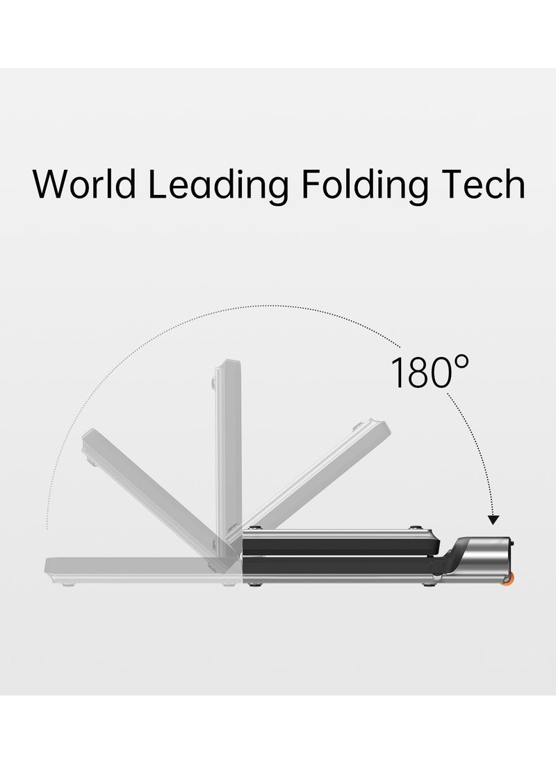 KINGSMITH - WP440F4 Kingsmith WalkingPad Black R3 | Brush 1 HP 735W motor | 1-6 km/h speed | upto 120kg user weight | Time, speed, distance, calories, steps panel display | Black - Image 1