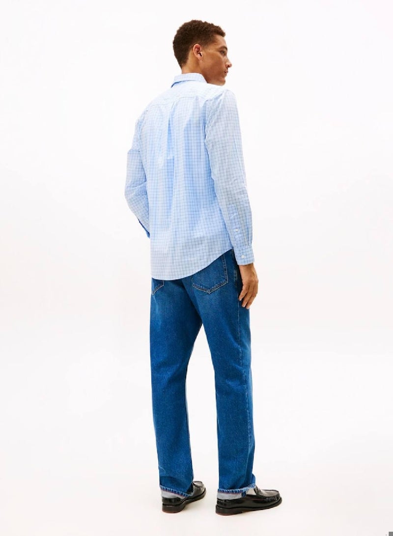 TOMMY HILFIGER TH Flex Regular Fit Tattersall Check Shirt - Image 2