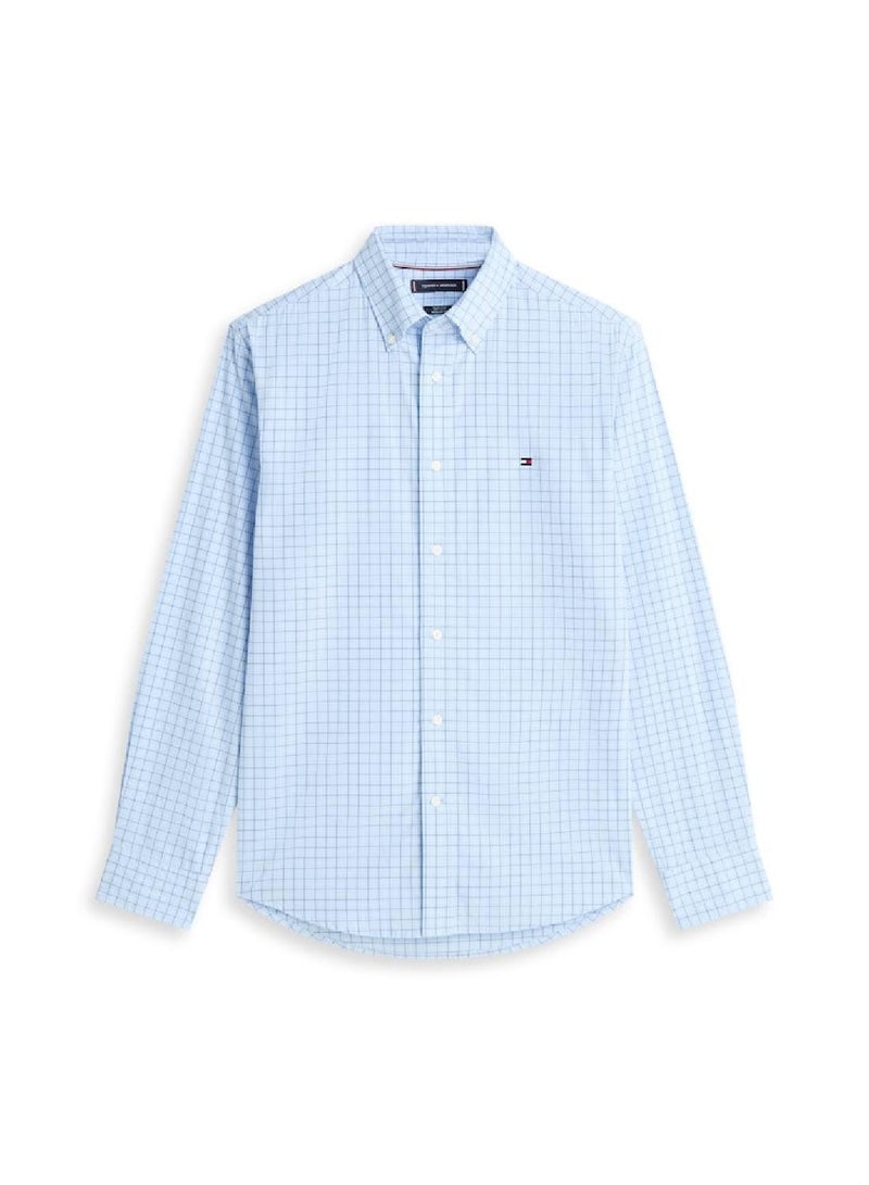 TOMMY HILFIGER TH Flex Regular Fit Tattersall Check Shirt - Image 4