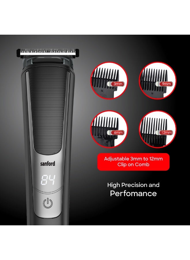 Sanford Rechargeable Hair Clipper, 90-100 Mins Working Time, LED Display, Lithium Battery, Stainless Steel Blades - Image 5