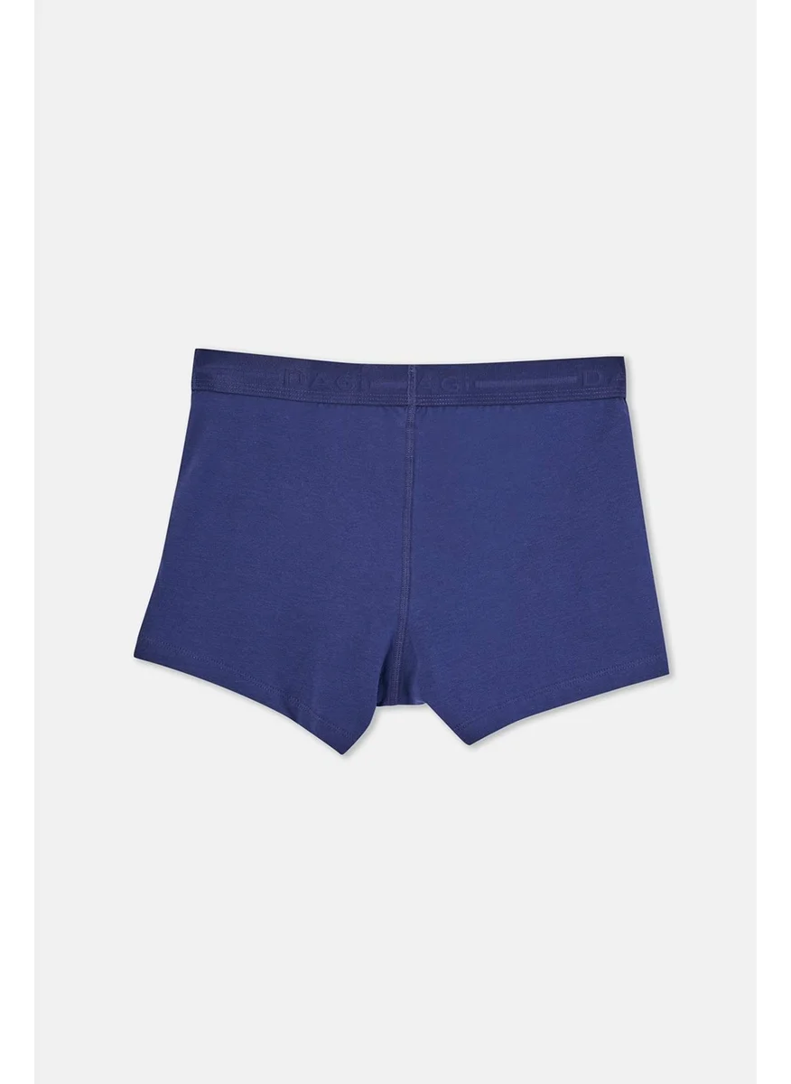 dagi Navy Blue 5210 Cotton Plain Boxer