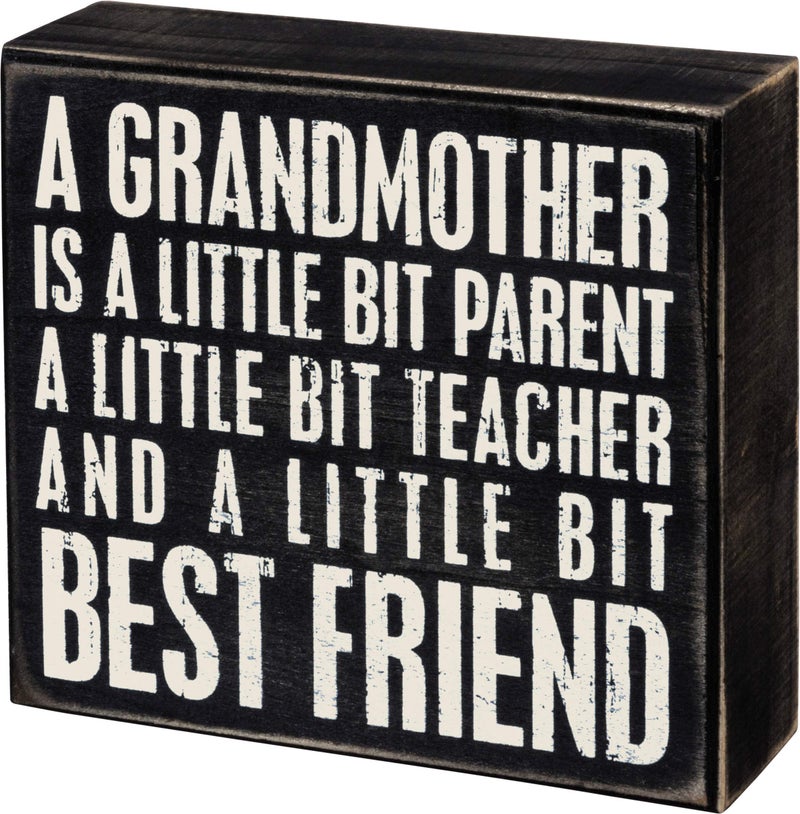 Primitives by Kathy Grandmother Best Friend Box Sign 6 x 550