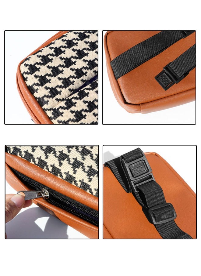 SUCITY Car Sun Visor Tissue Holder Paper Towel Bag Cover, Back Seat Headrest Hanging Napkin Clip, Multi-Use Car Tissue Paper Case for Car/Truck/Home/Office/Restaurant (BROWN)  - Image 5