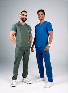 ار زد الخيار الأمثل للمهنيين الطبيين اسكراب طبي من RZ لرجال,بلون الزتوني .  - Image 3