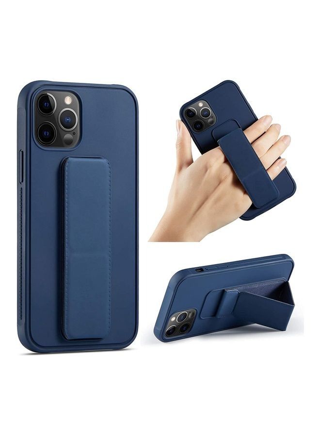 جراب Apple iPhone 12 Pro مع حامل مغناطيسي وحامل أزرق