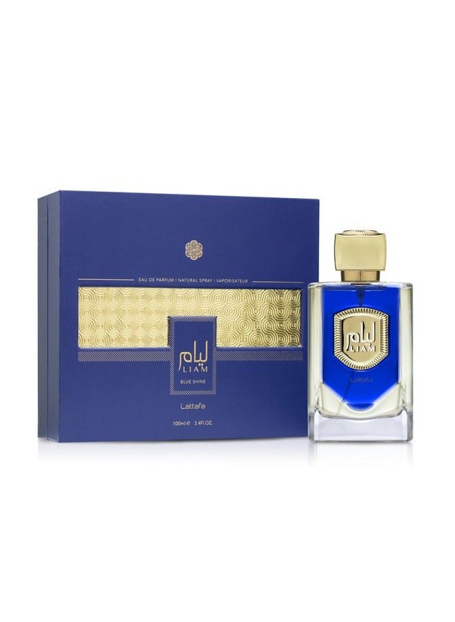 Lattafa Liam Blue Shine Unisex Perfume by Lattafa 100ml - Image 1