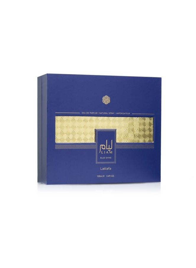Lattafa Liam Blue Shine Unisex Perfume by Lattafa 100ml - Image 2