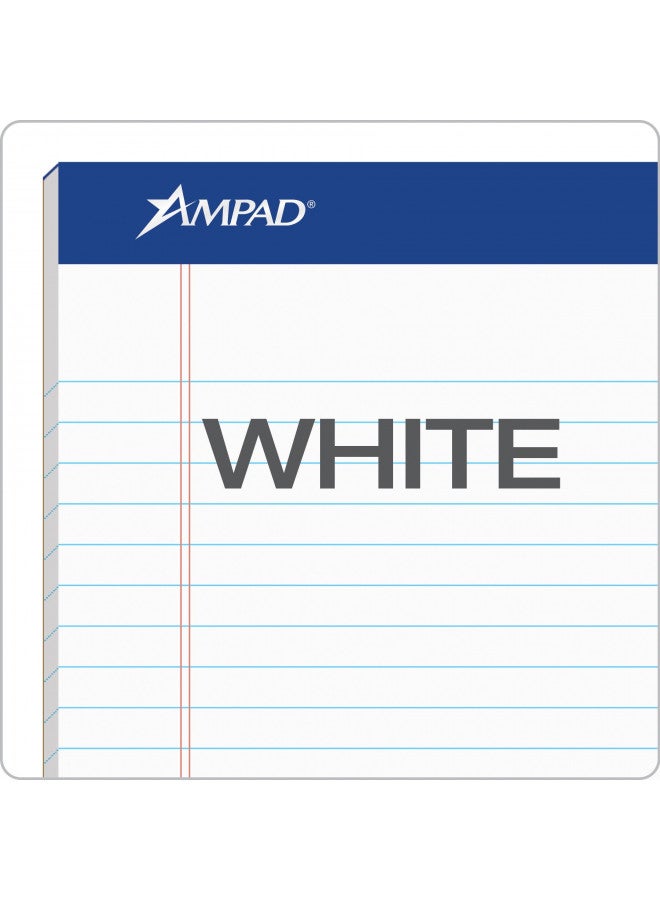 Ampad دفاتر أمباد القانونية 5 × 8، 12 حزمة، مسطرة ضيقة، ورق أبيض، 50 ورقة لكل دفتر كتابة، باد وأمريكان، صنع في الولايات المتحدة (20-364) - Image 4